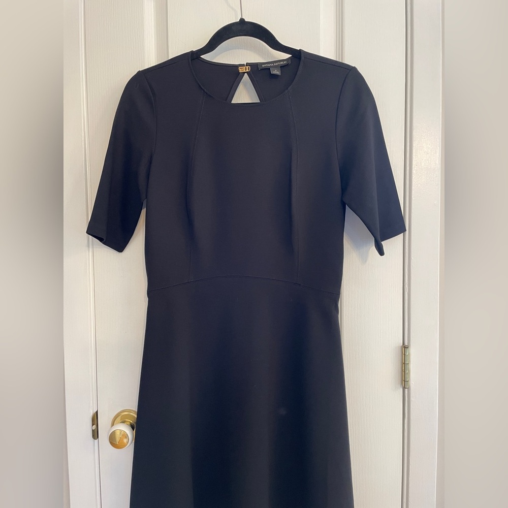 Banana Republic Classic Black A Line Dress